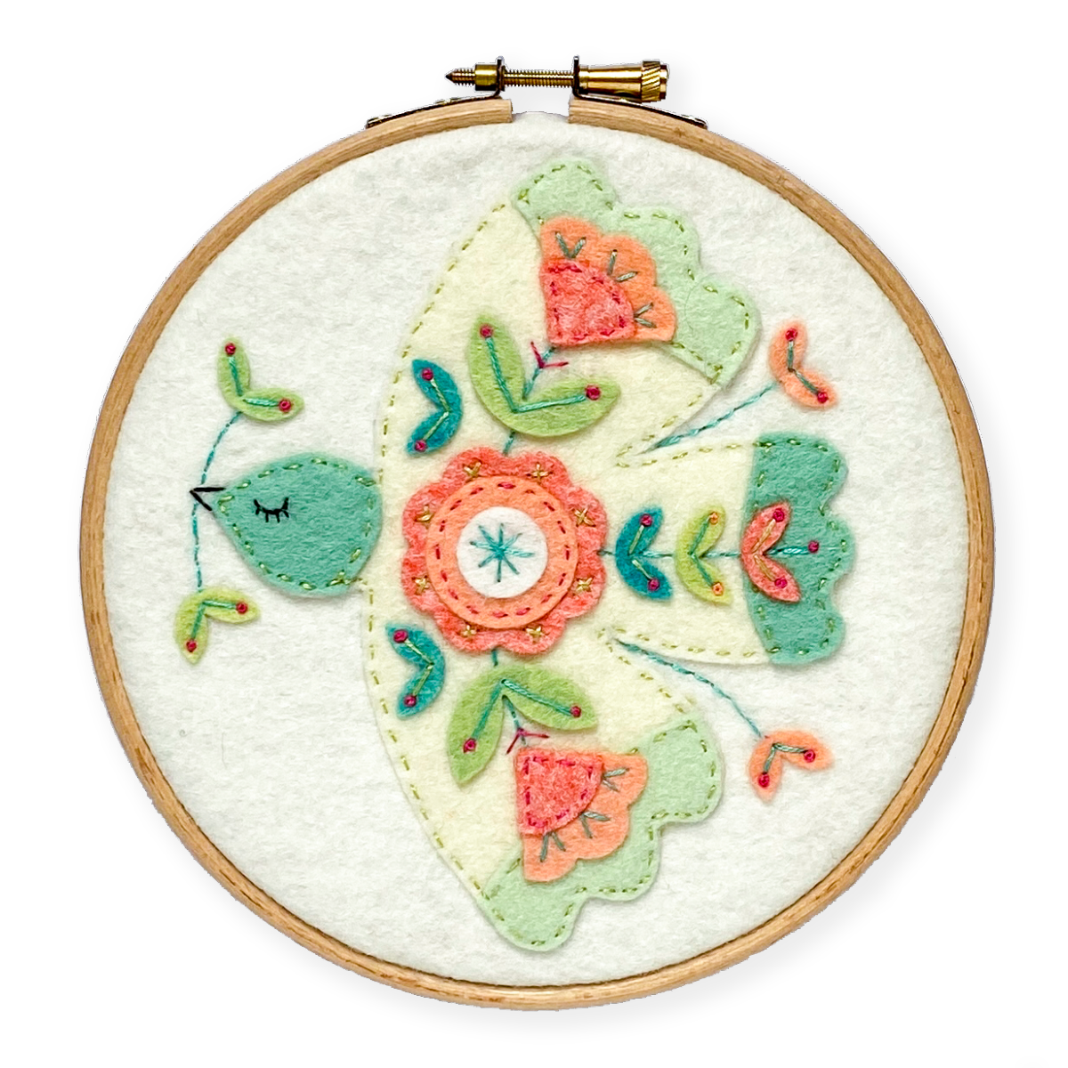 Kit feutrine Colombe (avec cercle)