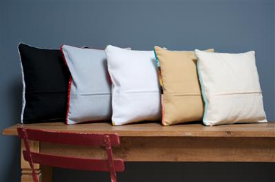 DOS DE COUSSIN AVEC FERMETURE