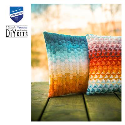 Kit coussin au point lancé Dégradé