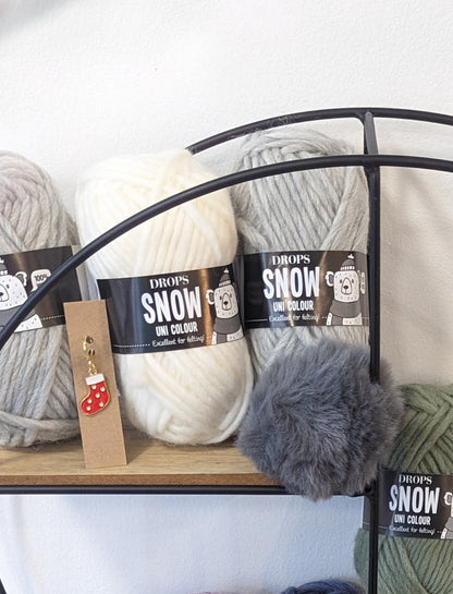 Kit Crochet Bonnet Snow Puff