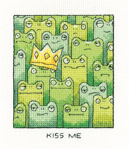 Kit point de croix Heritage Crafts - Kiss me