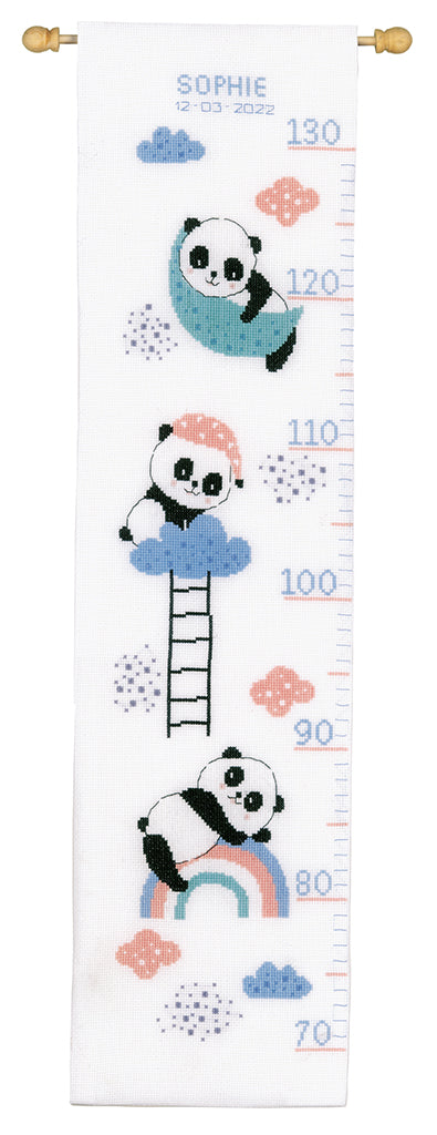 Kit point de croix Toise Panda à personnaliser